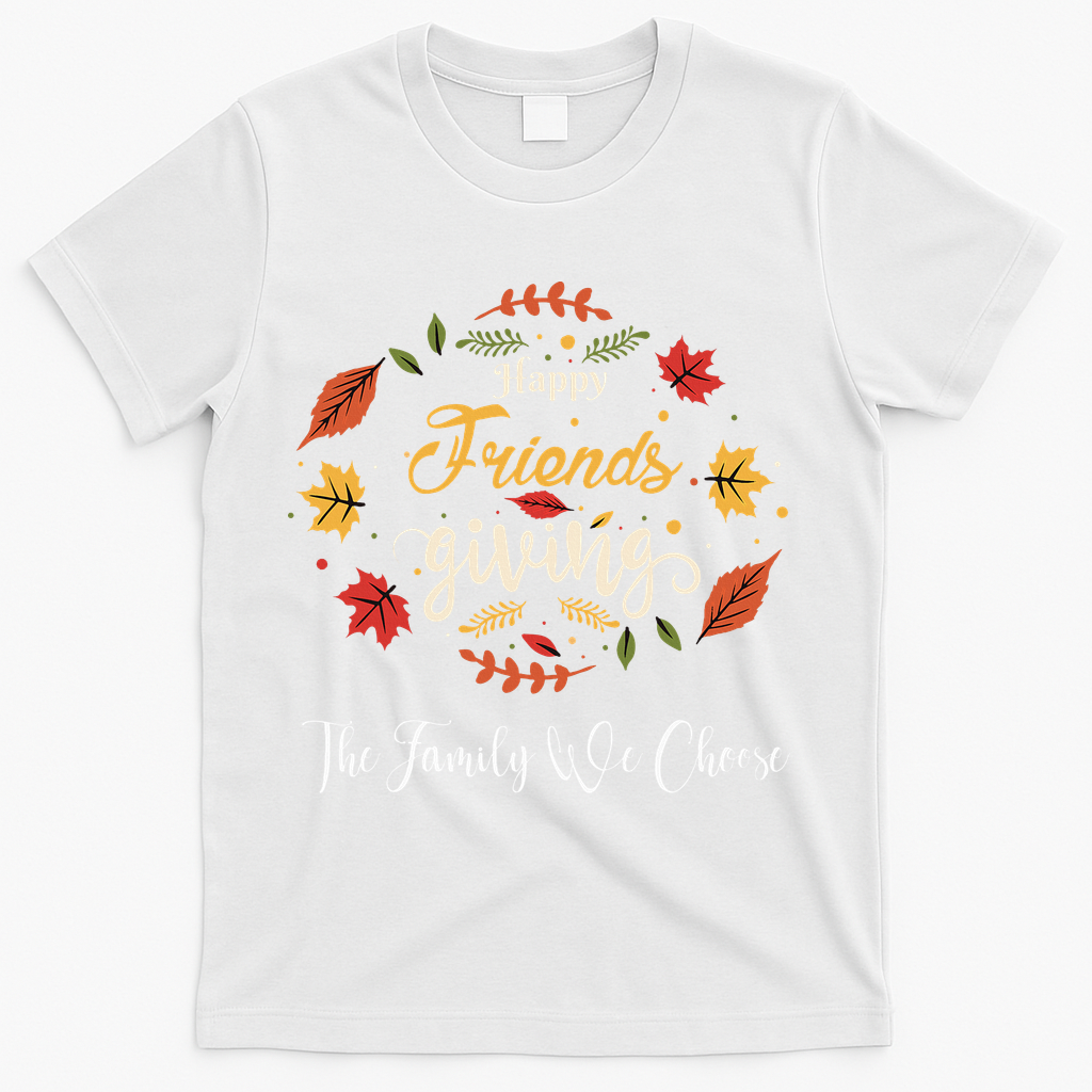 Funny Happy Friendsgiving Turkey Friends Giving T-Shirt product image 2