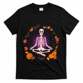 Funny Halloween Fall Autumn Namaste Yoga Skeleton T-Shirt product image 1