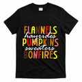 Flannels Hayrides Pumpkins Sweaters Bonfires T-Shirt product image 1