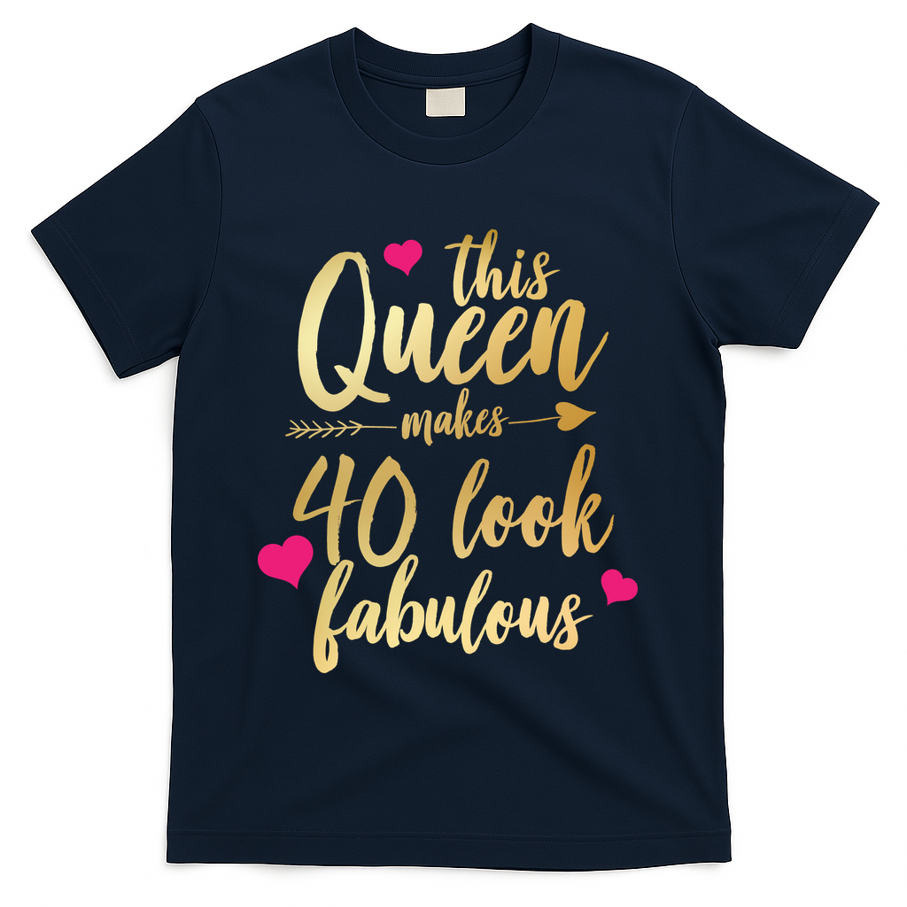 This Queen Makes 40 Look Fabulous T-Shirt product image 3
