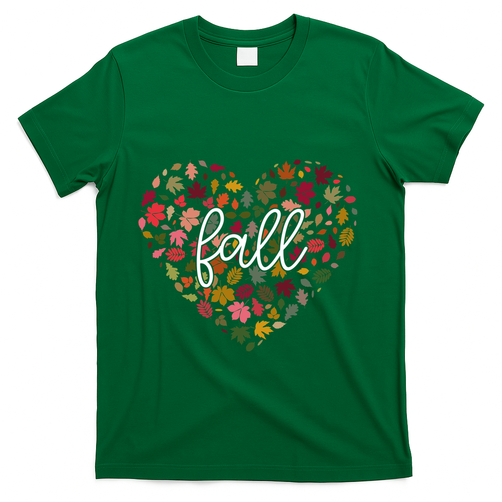 Fall Lover Nature Heart T-Shirt product image 4