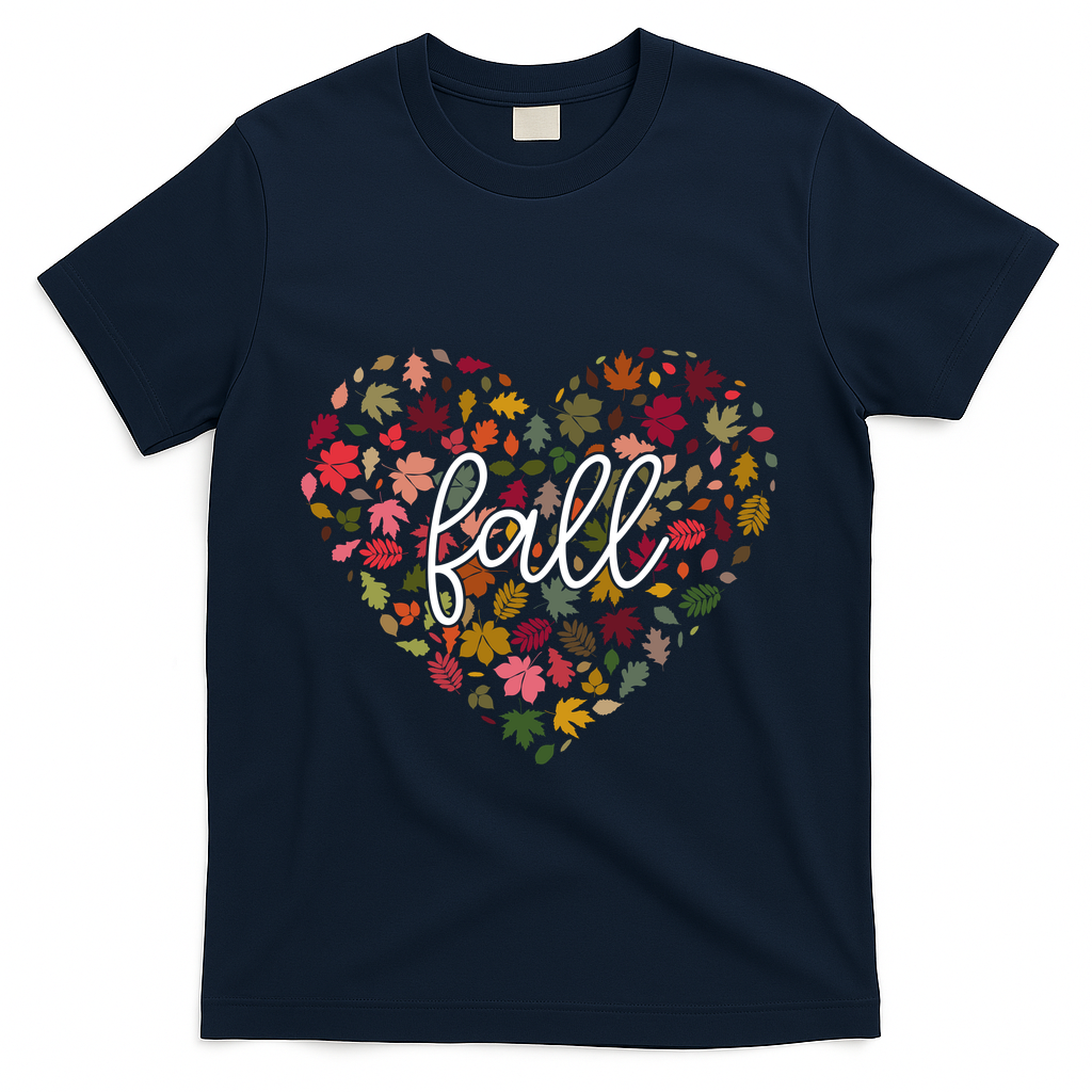 Fall Lover Nature Heart T-Shirt product image 3