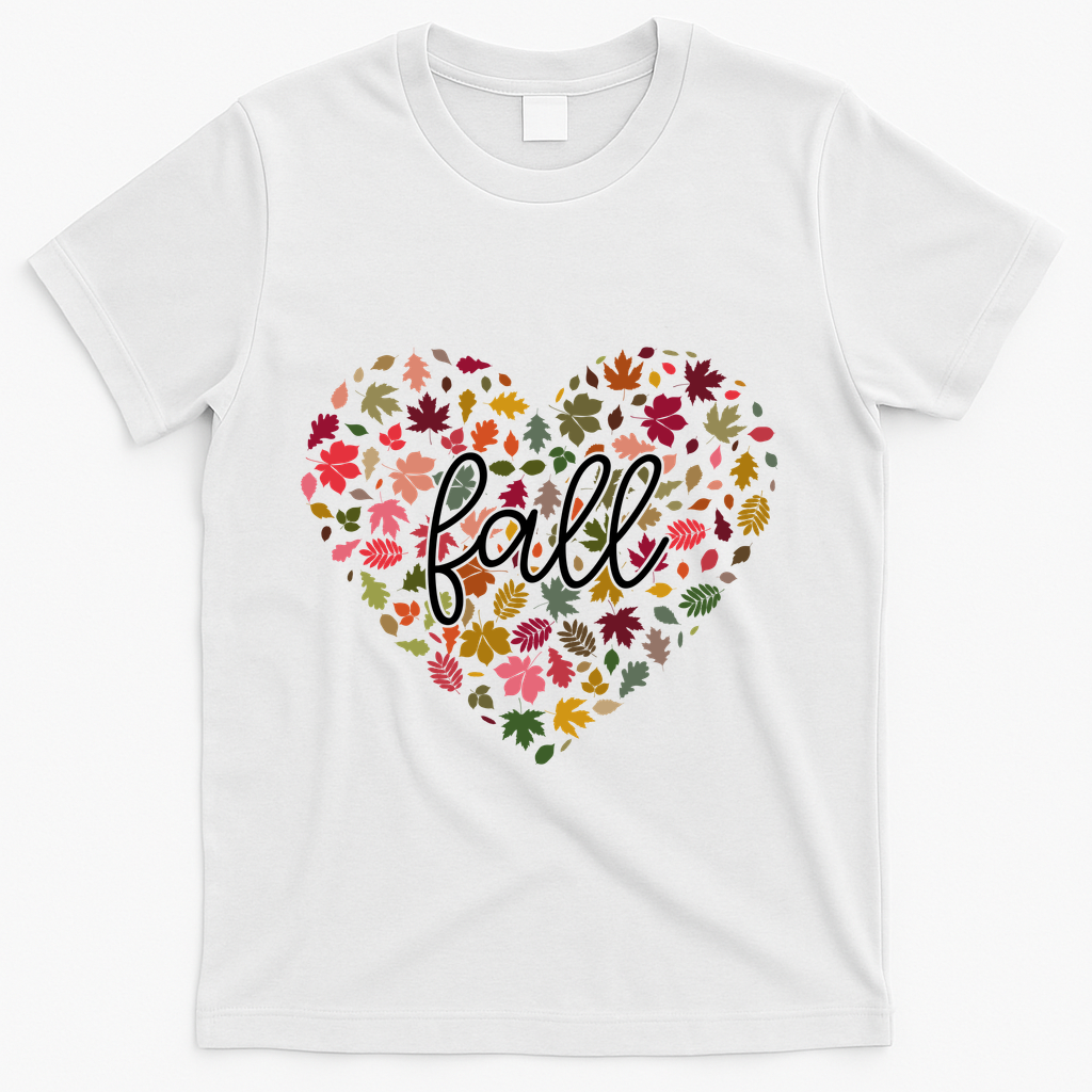 Fall Lover Nature Heart T-Shirt product image 2