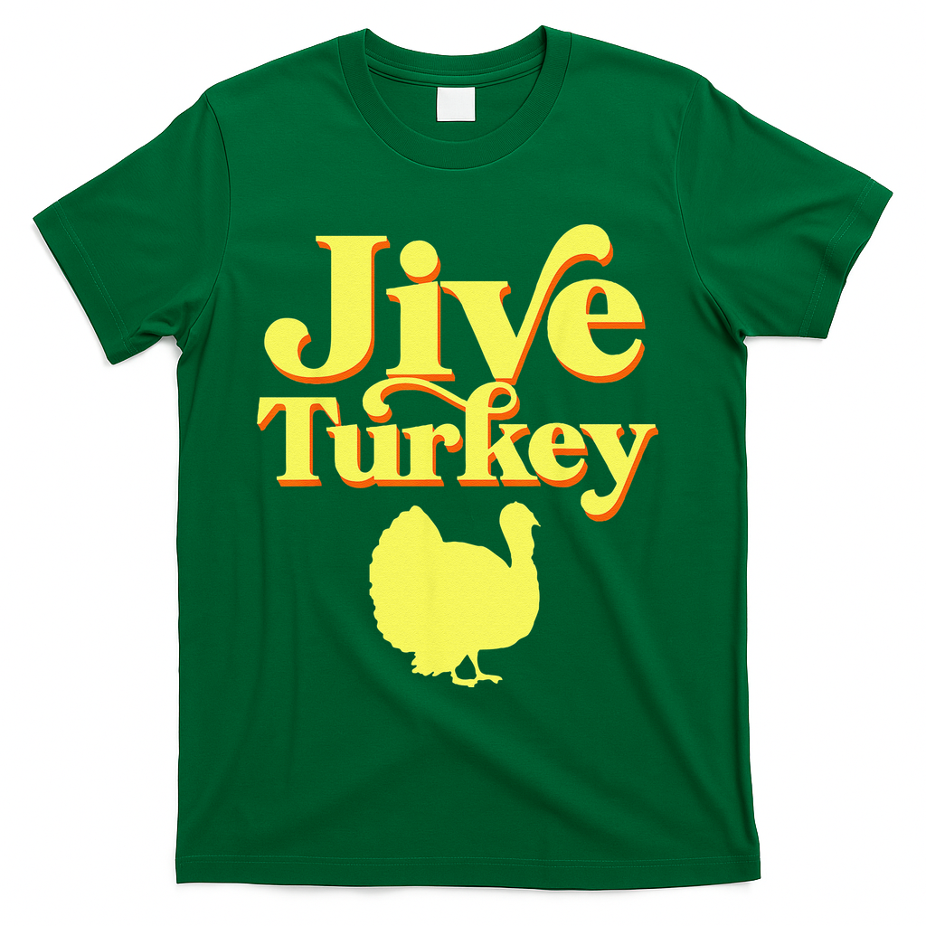 Funny Retro Jive Thanksgiving Turkey T-Shirt product image 4