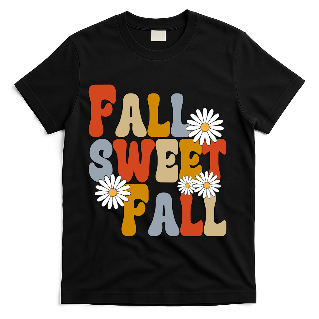 Fall Sweet Retro Flower T-Shirt product image 1