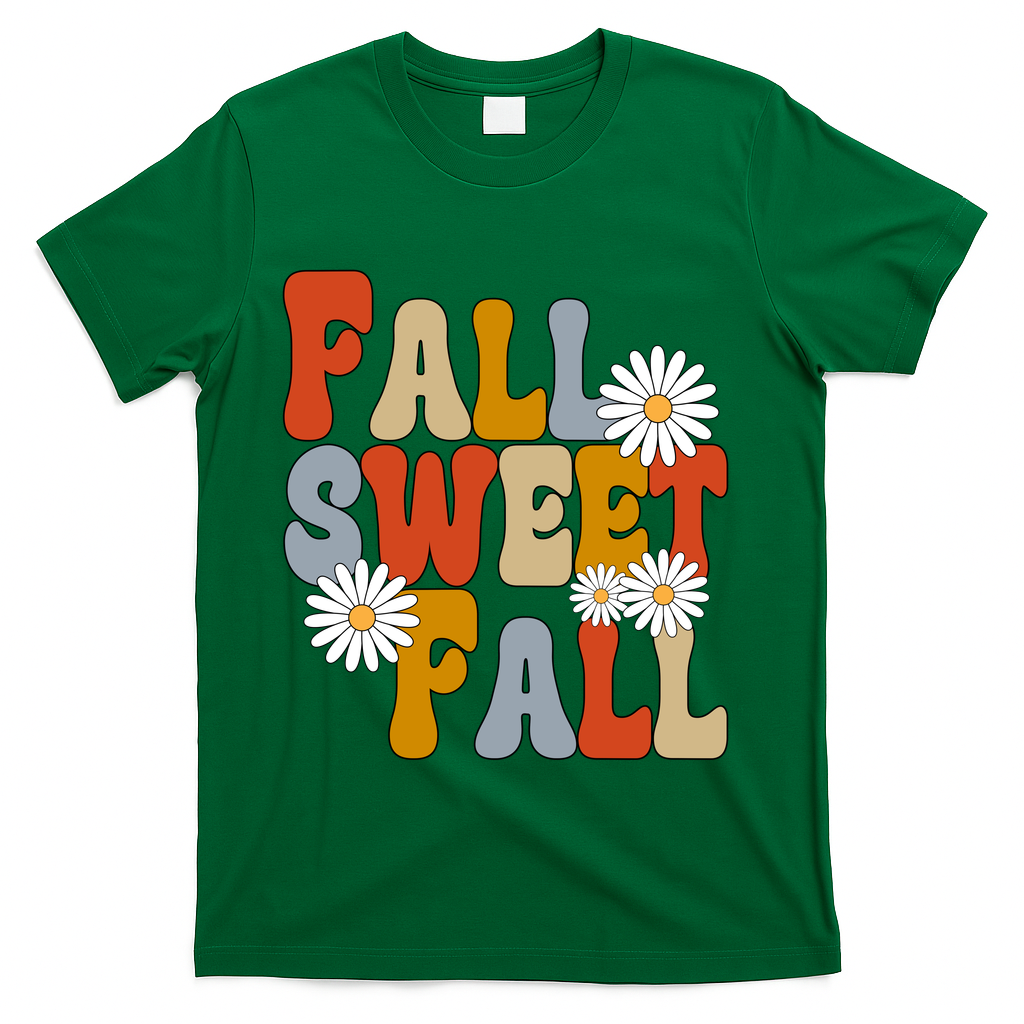 Fall Sweet Retro Flower T-Shirt product image 4