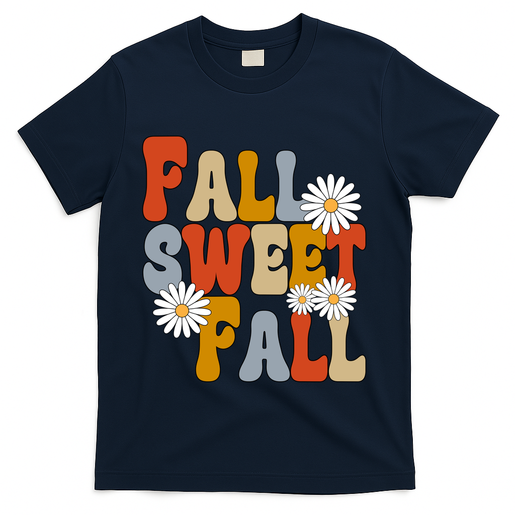 Fall Sweet Retro Flower T-Shirt product image 3