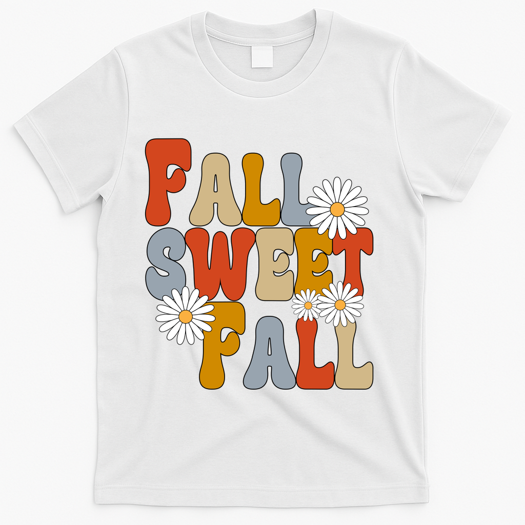 Fall Sweet Retro Flower T-Shirt product image 2