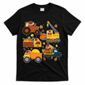 Funny Thanksgiving Turkeys Construction Vehicles T-Shirt product image 1