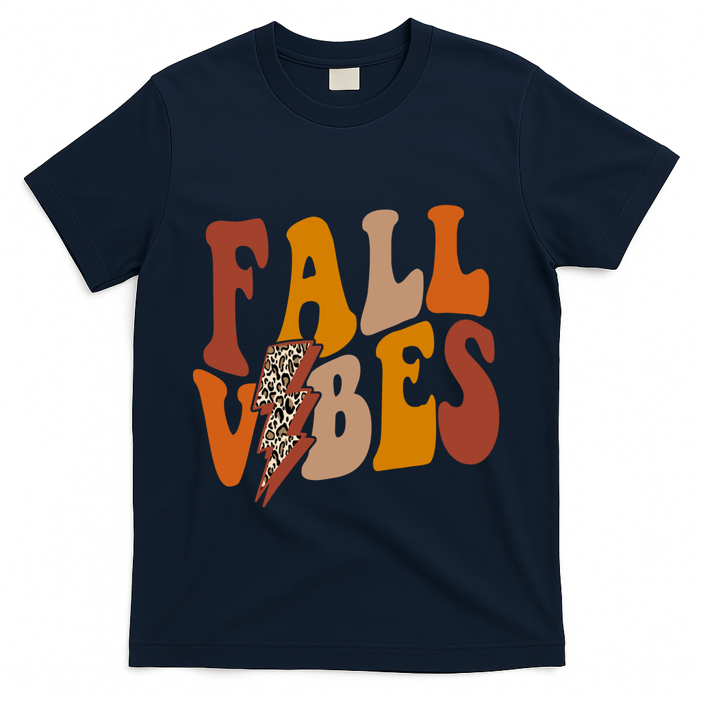 Fall Vibes Season Lighting Bolt T-Shirt product image 3