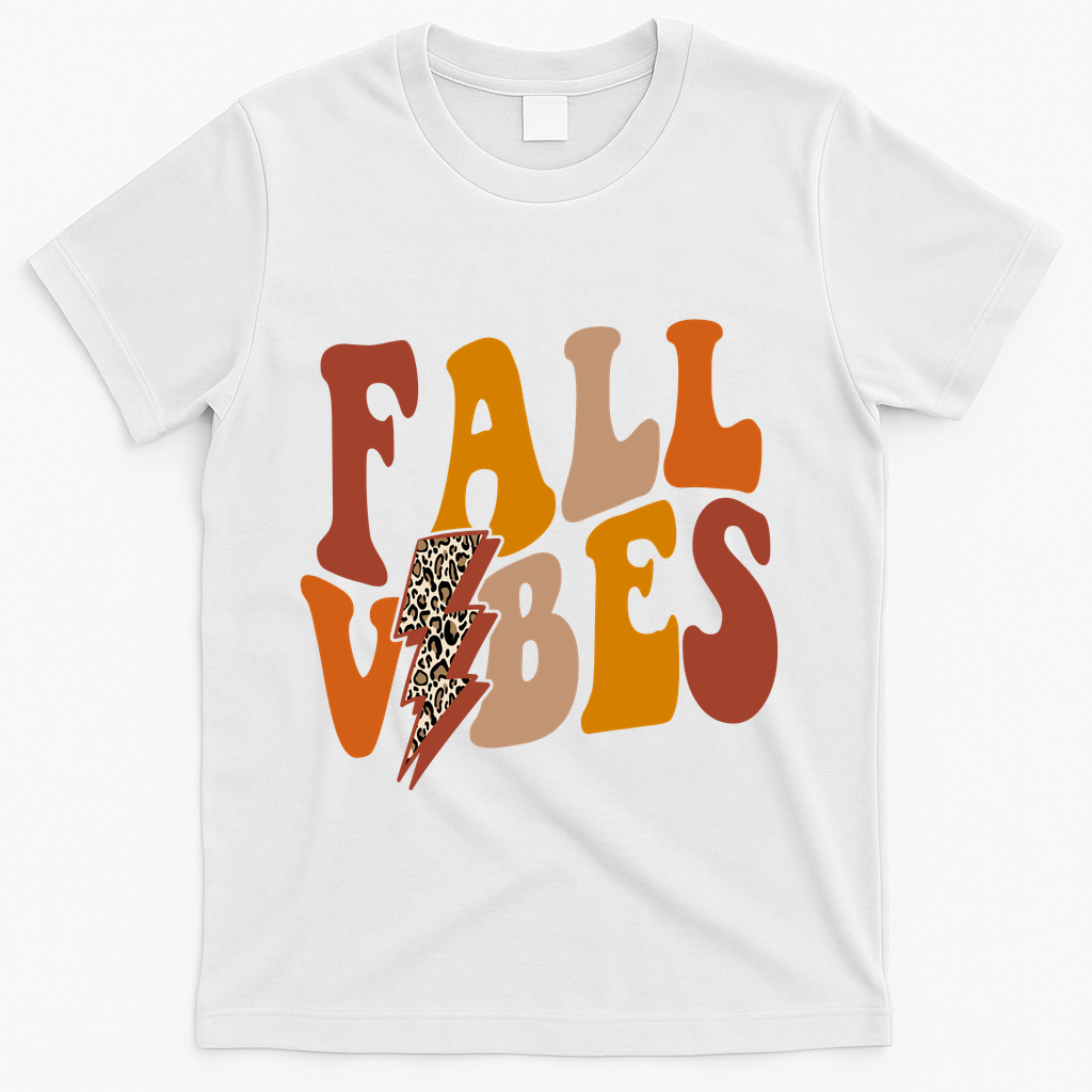 Fall Vibes Season Lighting Bolt T-Shirt product image 2