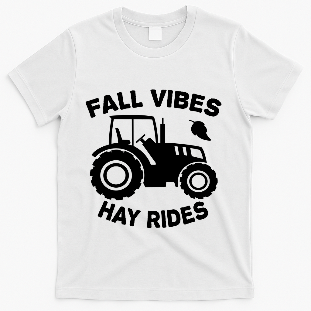Fall Vibes Hay Rides Season T-Shirt product image 2