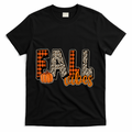 Fall Vibes Pumpkin Plaid Cheetah T-Shirt product image 1