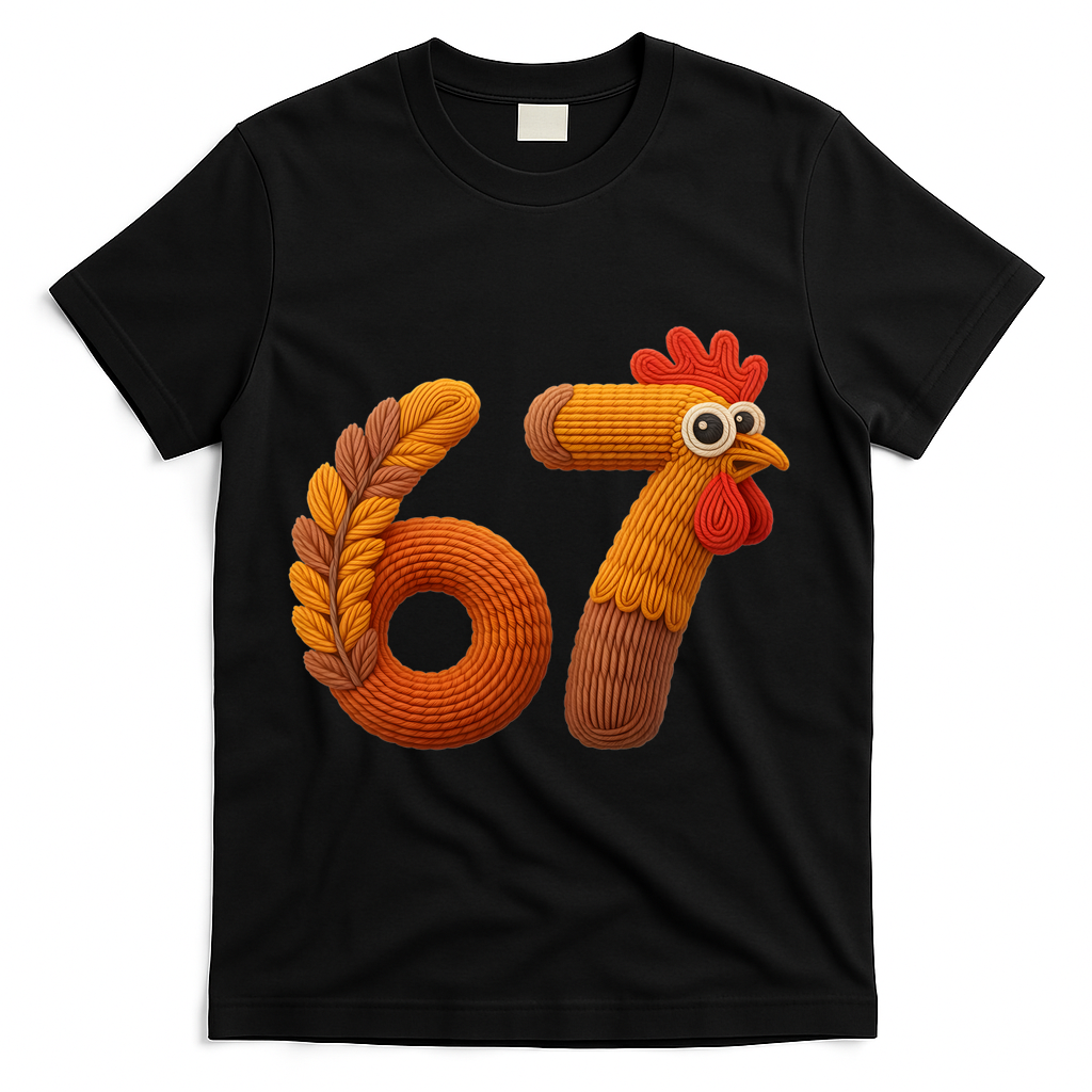 Faux Yarn Thanksgiving 67 Meme Sixty Seven T-Shirt product image 1