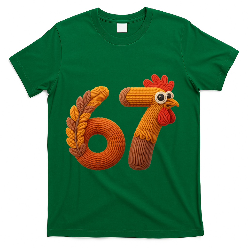Faux Yarn Thanksgiving 67 Meme Sixty Seven T-Shirt product image 4