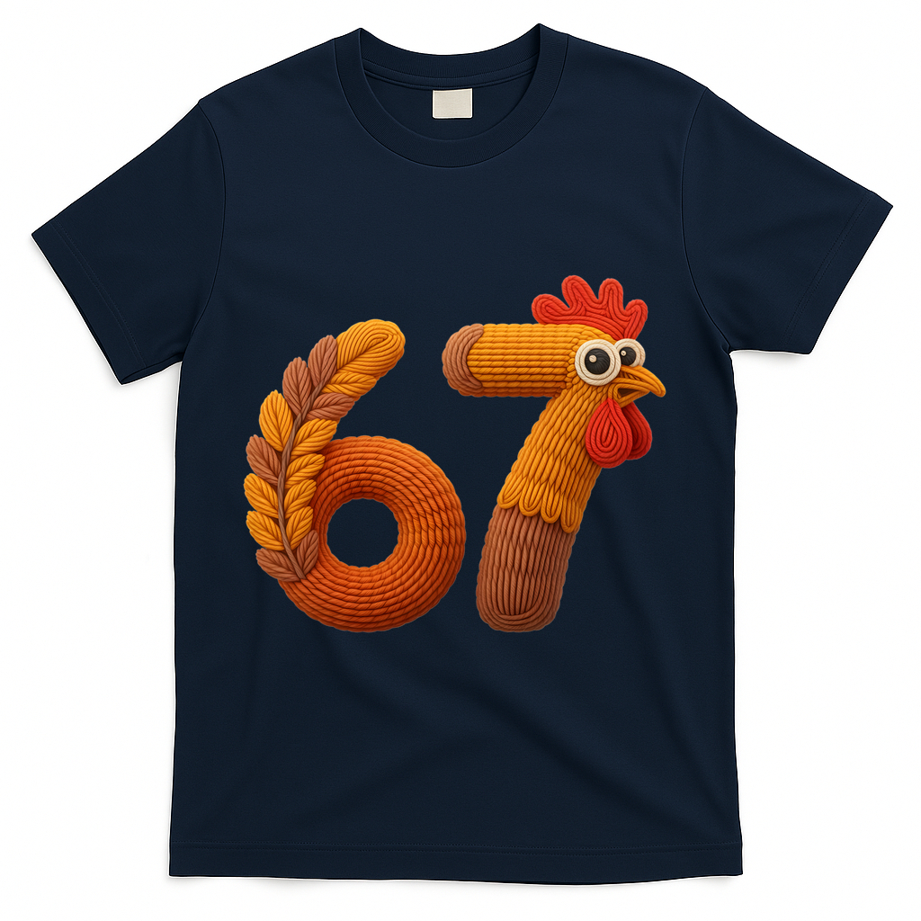 Faux Yarn Thanksgiving 67 Meme Sixty Seven T-Shirt product image 3