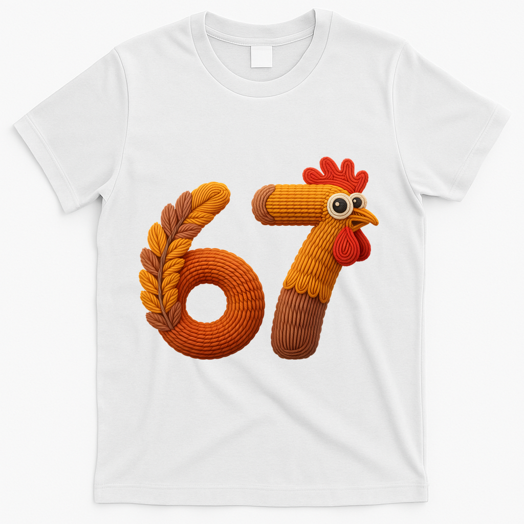 Faux Yarn Thanksgiving 67 Meme Sixty Seven T-Shirt product image 2