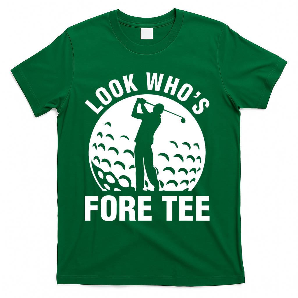 Golf 40th Birthday Look Who’s Fore 40 Forty T-Shirt product image 4