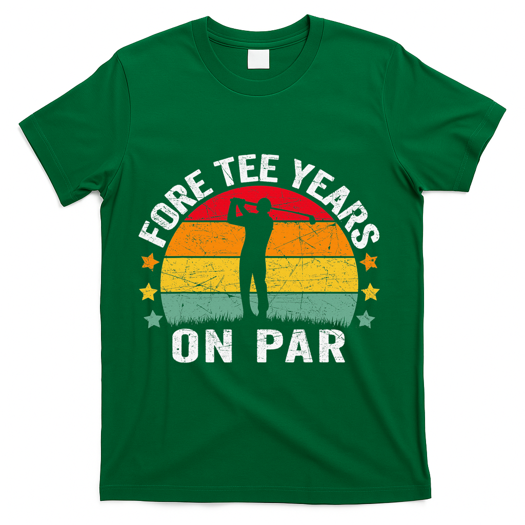 Golf 40th Birthday Pun Retro Vintage Look Who’S Fore Tee product image 4