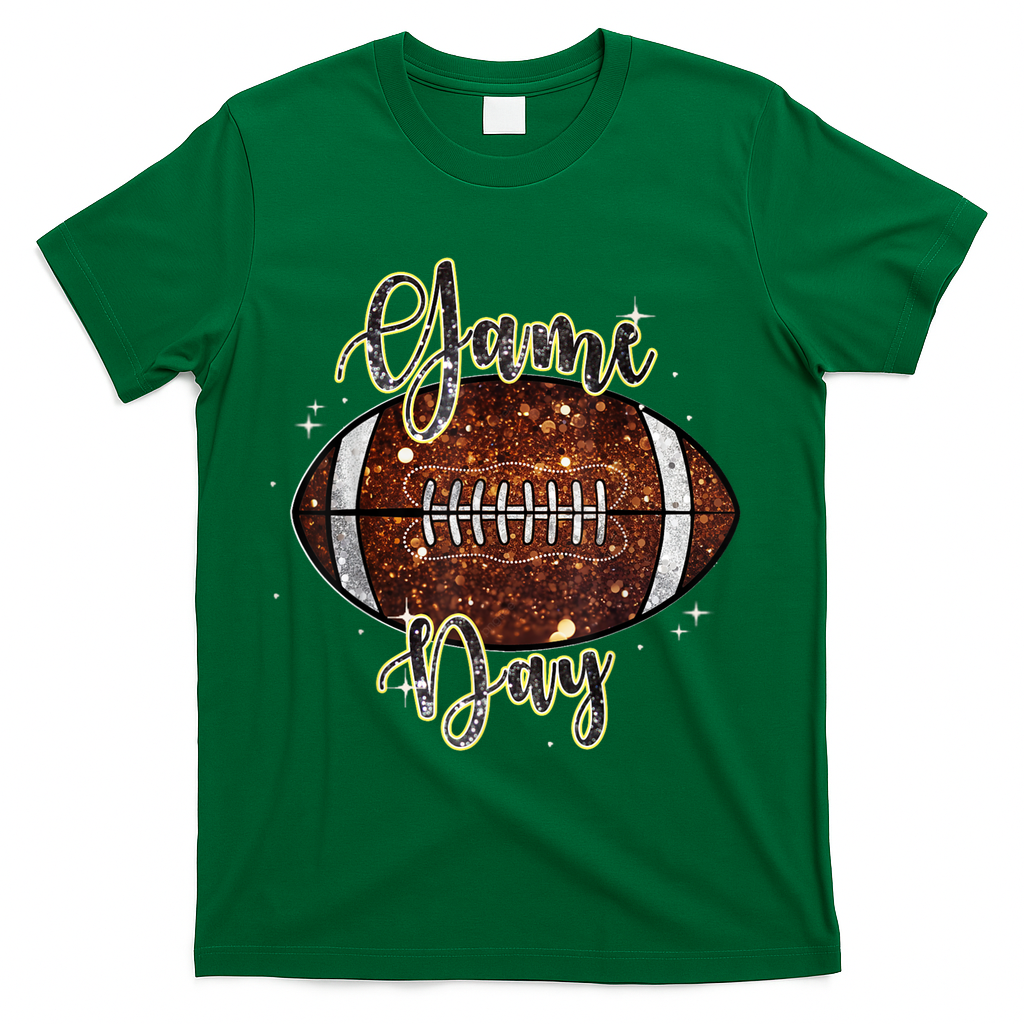 Game Day Football Bling Lover Fall Autumn T-Shirt product image 4