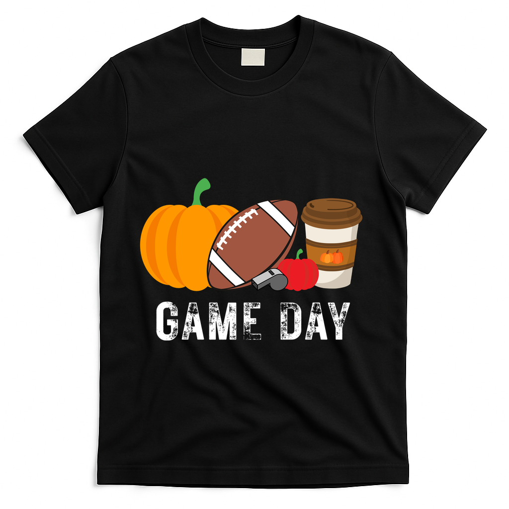 Game Day Football Pumpkin Fall T-Shirt product image 1
