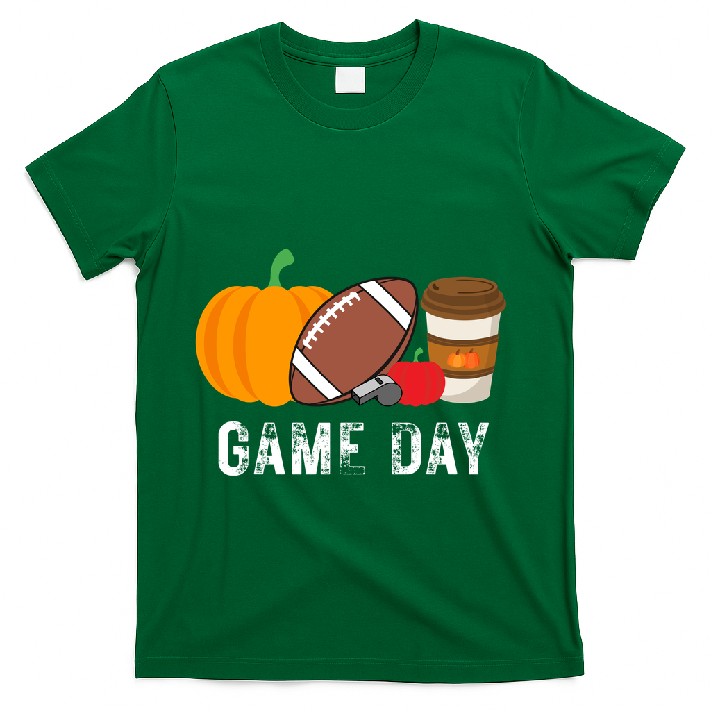 Game Day Football Pumpkin Fall T-Shirt product image 4