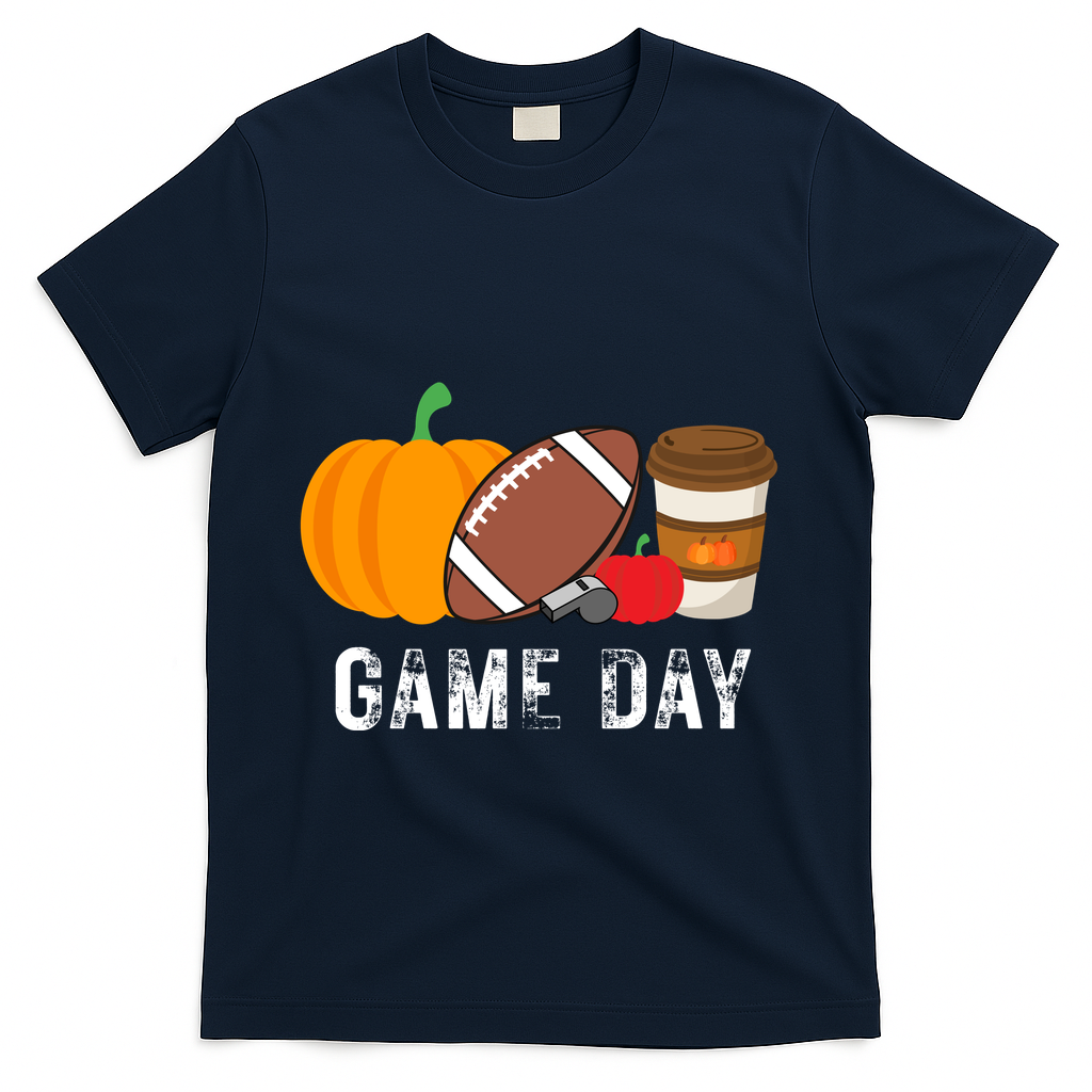 Game Day Football Pumpkin Fall T-Shirt product image 3