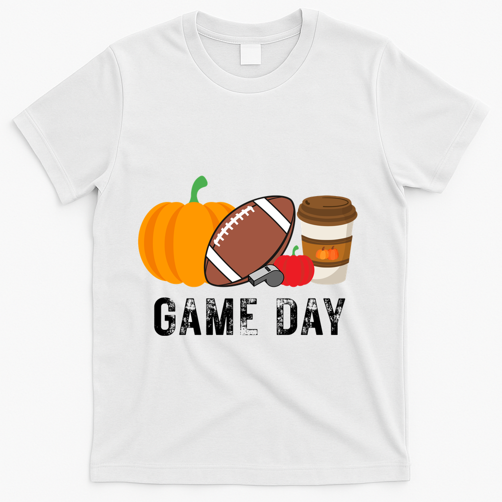Game Day Football Pumpkin Fall T-Shirt product image 2