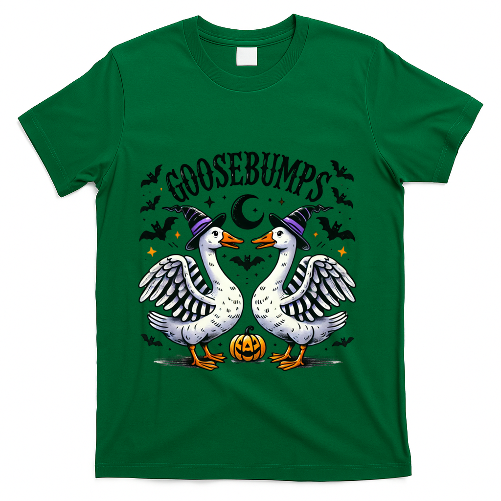 Goosebumps Geese Funny Halloween Witches Hat T-Shirt