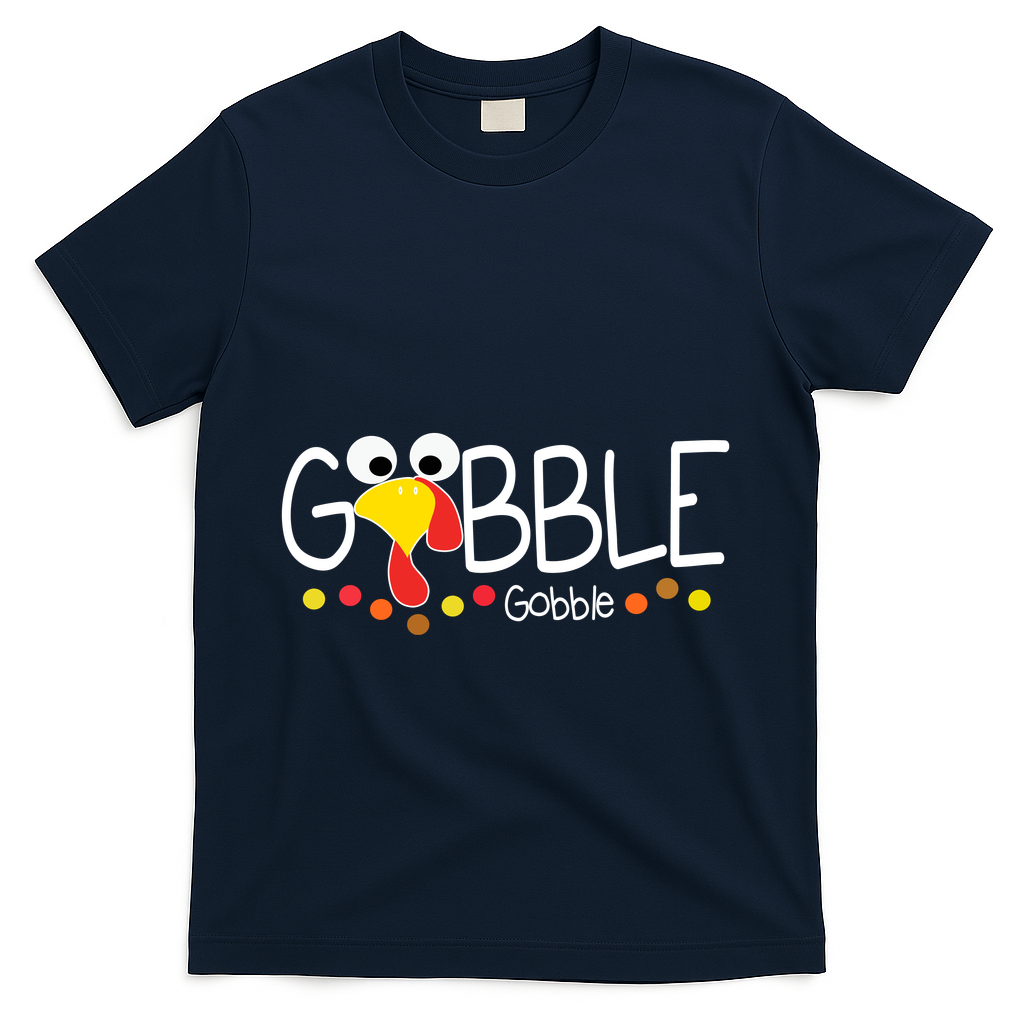 Gobble Thanksgiving Turkey Festive T-Shirt product image 3
