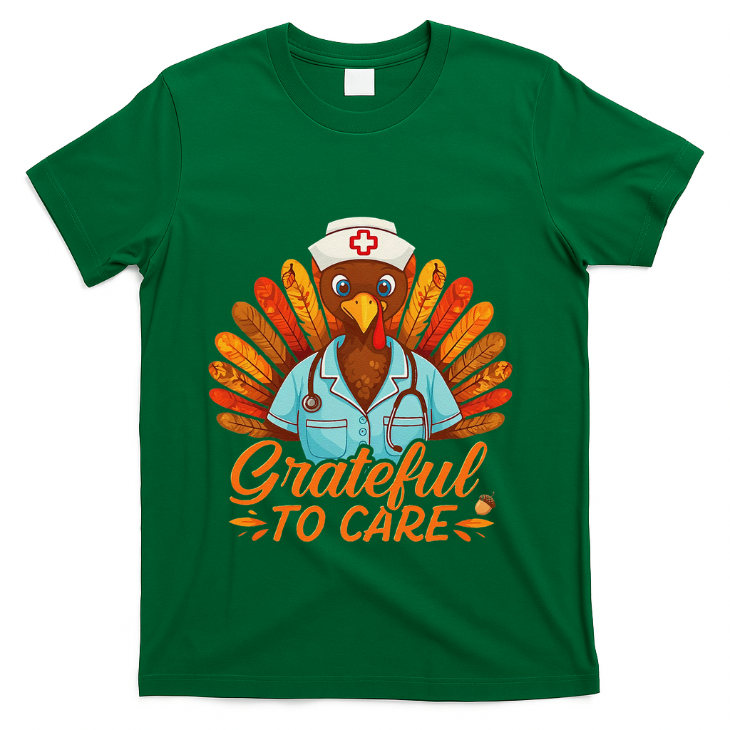 Grateful Healthcare To Care Nurse Turkey Thanksgiving Fall product image 4