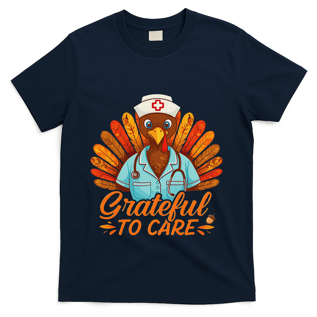 Grateful Healthcare To Care Nurse Turkey Thanksgiving Fall product image 3