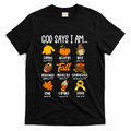 God Says I Am Fall Vibes Autumn Christian T-Shirt product image 1
