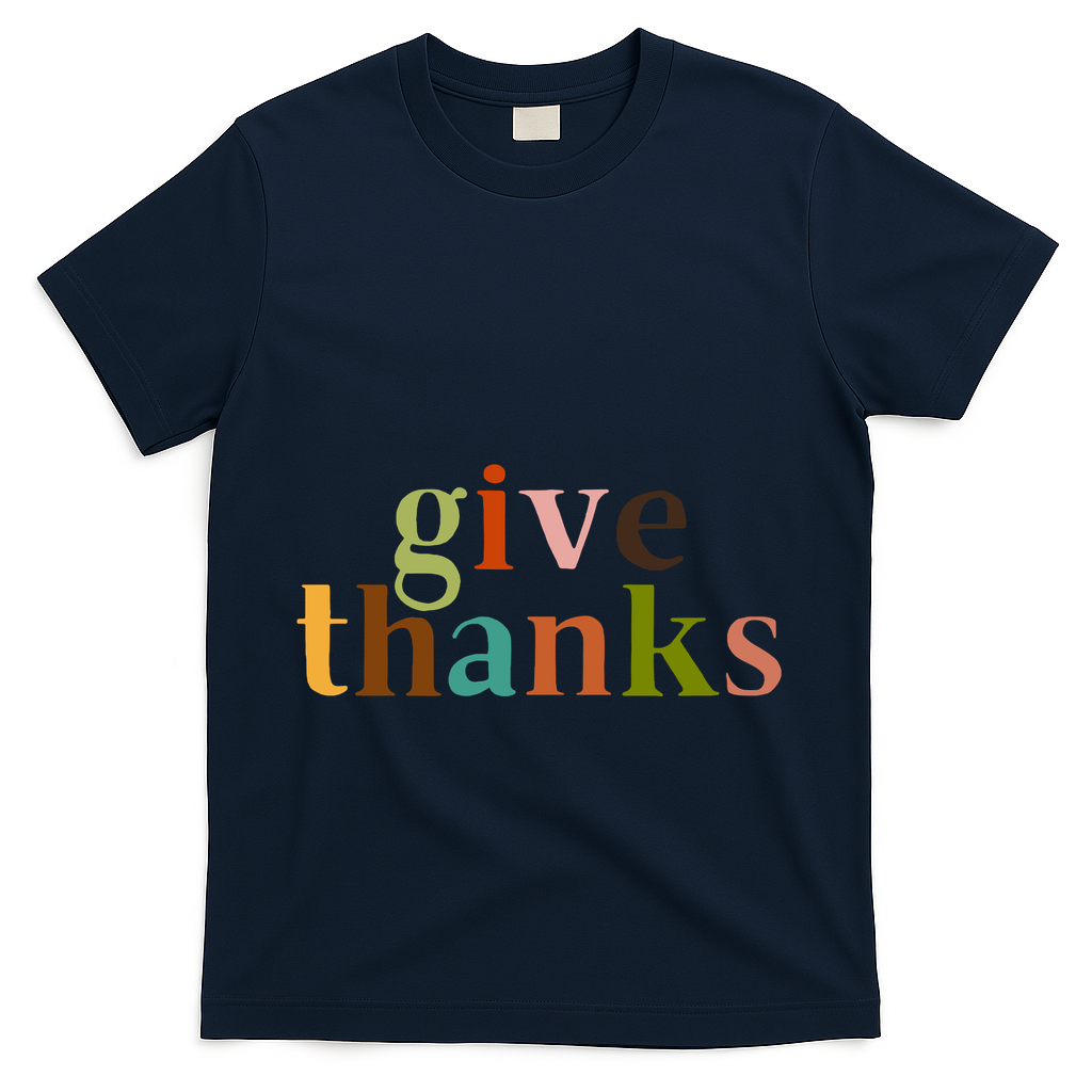 Give Thanks Be Thankful Thankgiving T-Shirt product image 3