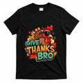 Give Thanks Bro Cute Turkey Thankful Thanksgiving T-Shirt product image 1