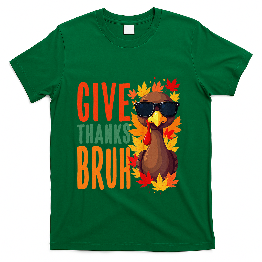 Give Thanks Bruh Funny Thanksgiving Turkey Thankful Gift product image 4