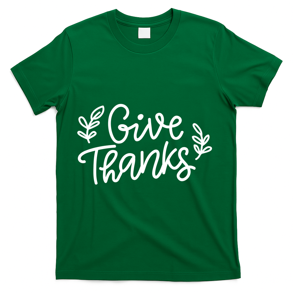 Give Thanks Holiday Thanksgiving T-Shirt product image 4