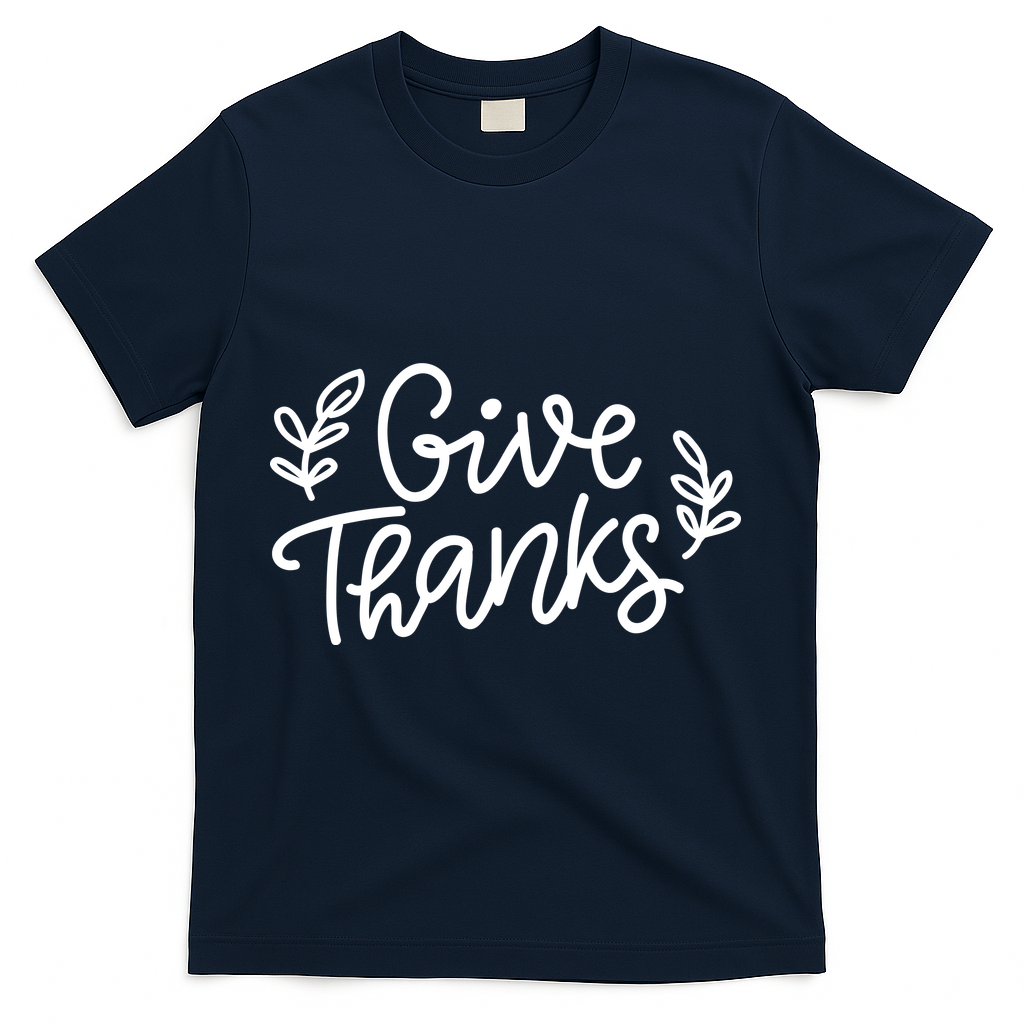 Give Thanks Holiday Thanksgiving T-Shirt product image 3