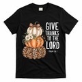 Give Thanks To The Lord Fall Autumn Christian T-Shirt product image 1