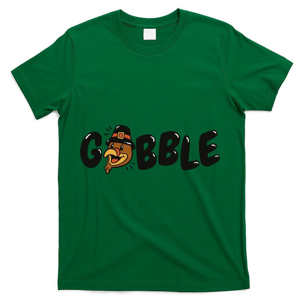 Gobble Turkey Thanksgiving Holiday Cute T-Shirt product image 4