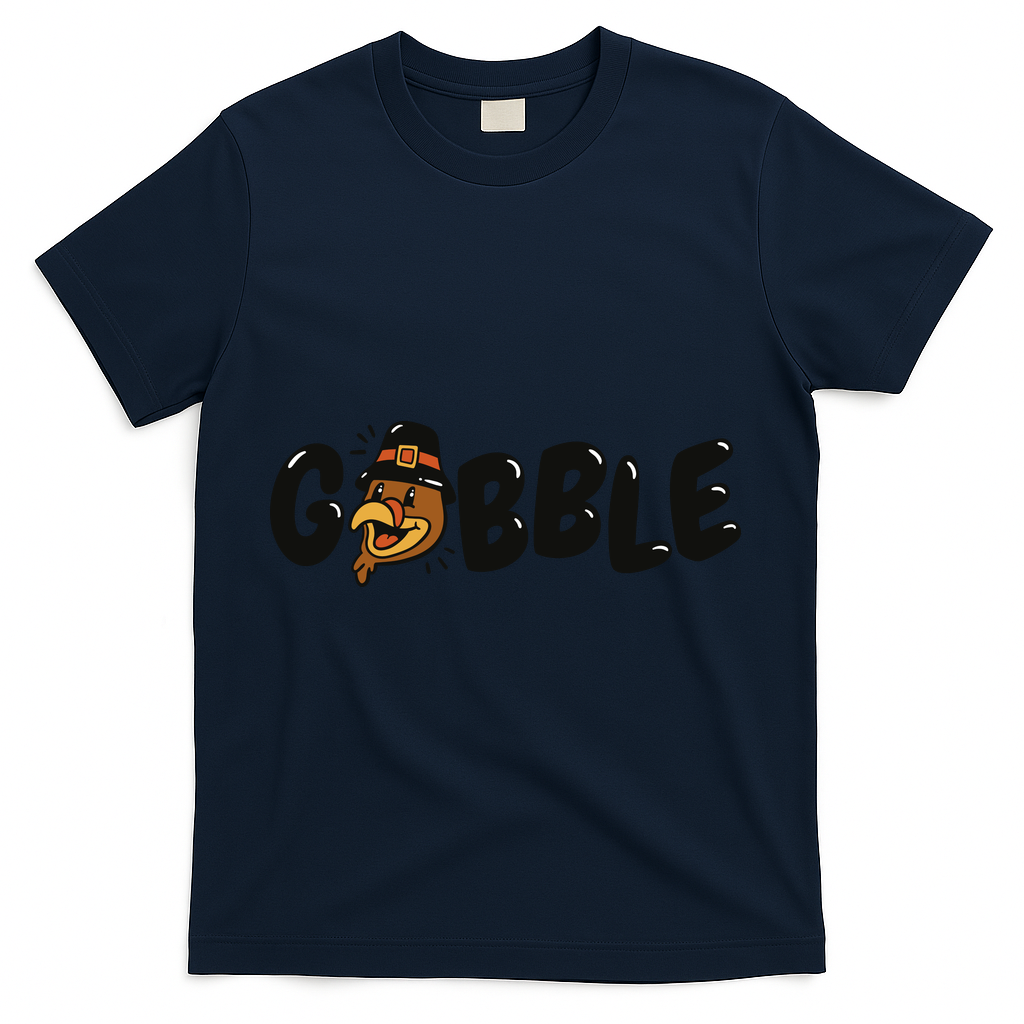 Gobble Turkey Thanksgiving Holiday Cute T-Shirt product image 3