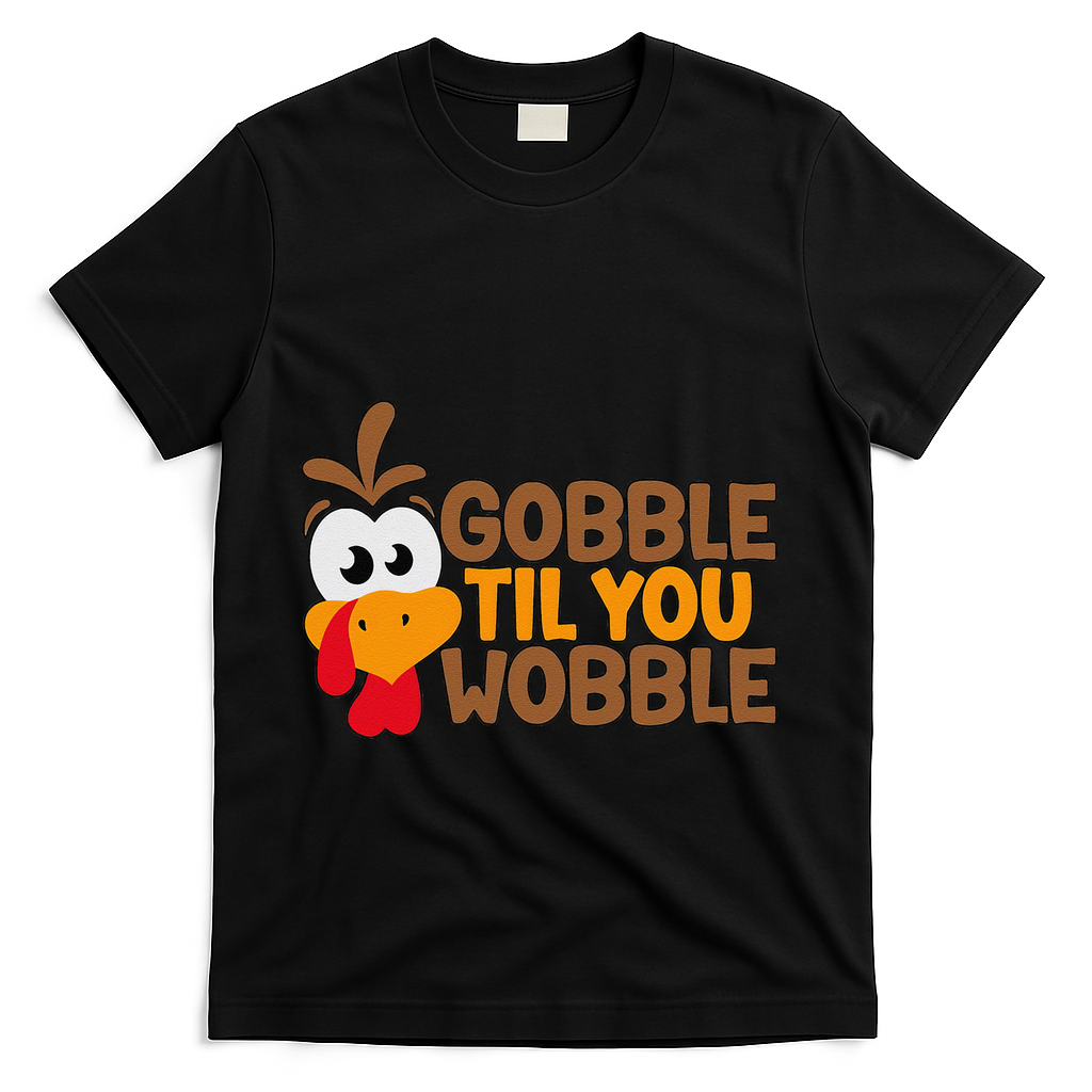 Gobble Til You Wobble Baby Outfit Thanksgiving T-Shirt product image 1