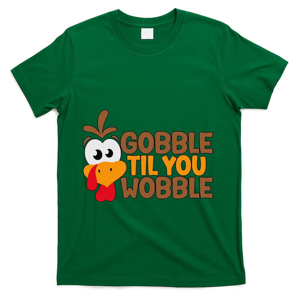 Gobble Til You Wobble Baby Outfit Thanksgiving T-Shirt product image 4