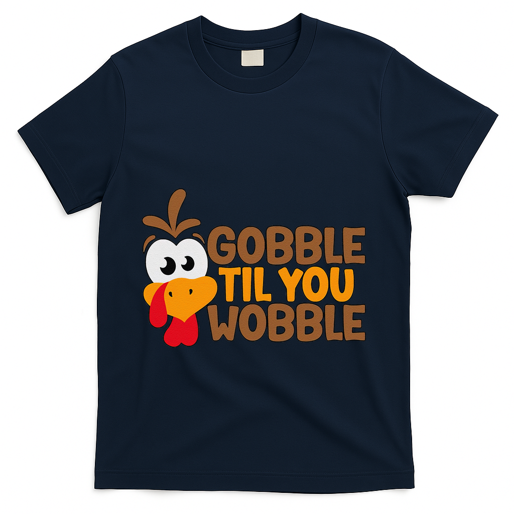 Gobble Til You Wobble Baby Outfit Thanksgiving T-Shirt product image 3