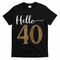 Hello 40 Years Leopard Print 40th Birthday Party Woman Gift product image 1
