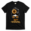 Hello Autumn Cute Bun Fall Floral T-Shirt product image 1