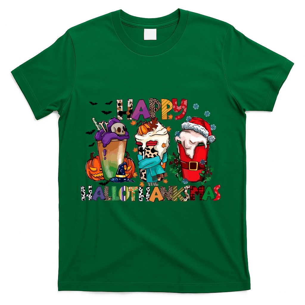 Hallothanksmas Coffee Fall Vibes Cute Halloween product image 4
