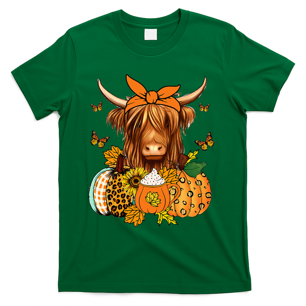 Highland Cow Fall And Leaves Pumpkins Autumn Thanksgiving product image 4