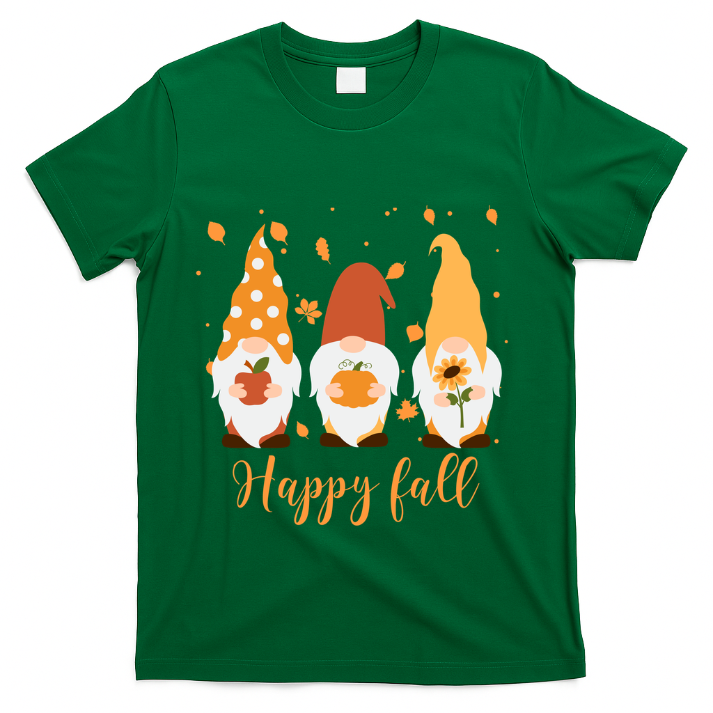 Happy Fall Gnome Festive Cute T-Shirt product image 4