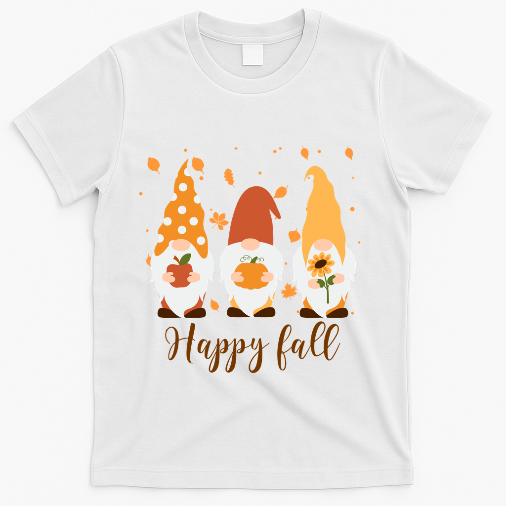 Happy Fall Gnome Festive Cute T-Shirt product image 2
